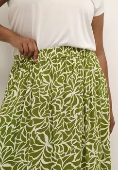 Юбка А-силуэта AMI Kaffe Curve, зеленый