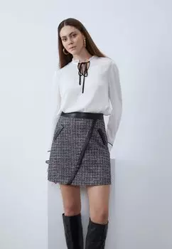 Юбка А-силуэта Anna Field, цвет black/white/light pink