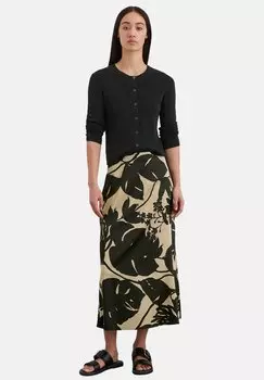 Юбка А-силуэта AUSGESTELLTER PRINT AUS STRETCH Marc O'Polo, коричневый
