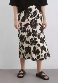 Юбка А-силуэта AUSGESTELLTER PRINT AUS STRETCH Marc O'Polo, черный
