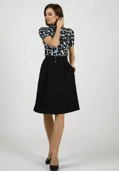 Юбка А-силуэта Awesome Apparel, черный