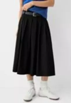 Юбка А-силуэта Bershka, черный