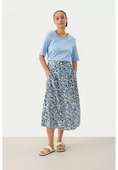 Юбка А-силуэта BISERAPW SK Part Two, светло-голубой