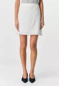 Юбка А-силуэта BLUMEN - Mini skirt Object, кремовый