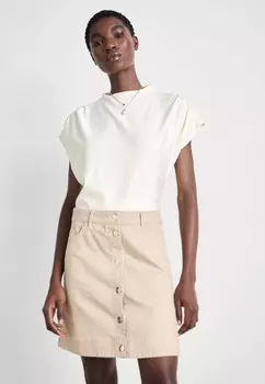 Юбка А-силуэта BROMI RIA SKIRT Mads Nrgaard, песочный