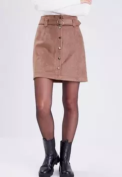 Юбка А-силуэта Cache Cache, серо-коричневый