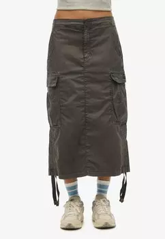 Юбка А-силуэта CARGO MIDI Superdry, серый