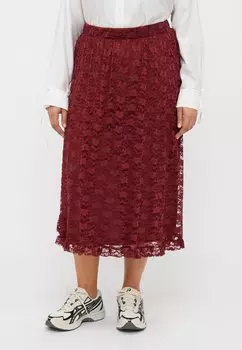 Юбка А-силуэта CARJOJO SKIRT ONLY Carmakoma, красный