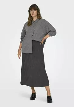 Юбка А-силуэта CARTESS ONLY Carmakoma, цвет Mottled Dark Grey