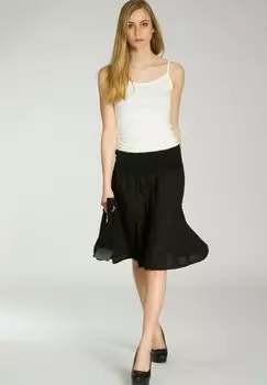 Юбка А-силуэта Caspar, черный