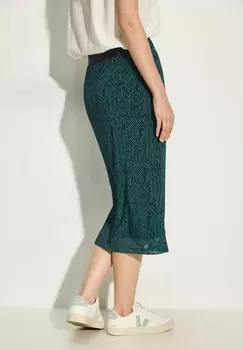 Юбка А-силуэта Cecil, темно-зелено-пятнистый