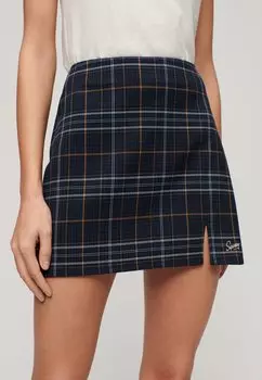 Юбка А-силуэта CHECK Superdry, цвет blue yellow check