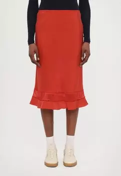 Юбка А-силуэта COLUMBUS CIRCLE MAX&Co., красный