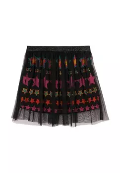 Юбка А-силуэта Desigual, черный