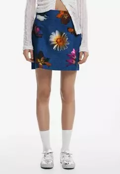 Юбка А-силуэта Desigual, синий