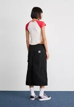 Юбка А-силуэта DOUBLE KNEE SKIRT Carhartt WIP, черный