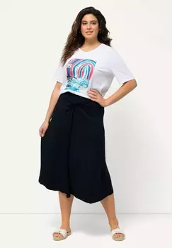 Юбка А-силуэта ELASTIC WAIST Ulla Popken, темно-синий