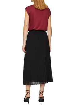 Юбка А-силуэта ELASTISCHEM BUND s.Oliver BLACK LABEL, черный