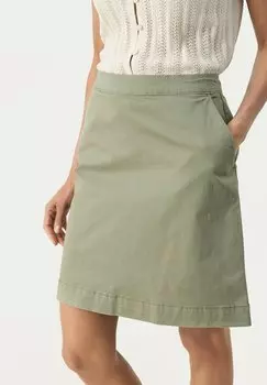 Юбка А-силуэта EVENSAS - Mini skirt Part Two, хаки