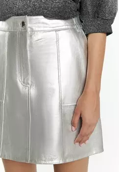 Юбка А-силуэта faina, серебристый