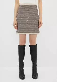 Юбка А-силуэта GARNISHED adL, темно-красный