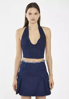 Юбка А-силуэта Glamorous, синий деним