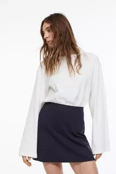 Юбка А-силуэта H&amp;M, военно-морской