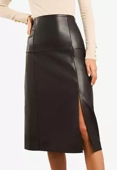 Юбка А-силуэта HIGH WAIST MIDI-REGULAR FIT Lipsy, черный