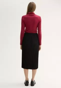 Юбка А-силуэта HIGH WAIST -MIDIROCK TOM TAILOR, черный деним