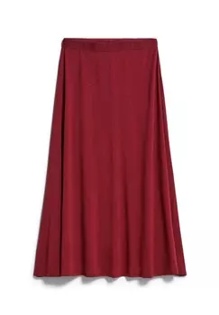 Юбка А-силуэта ILENIAA LARAA ARMEDANGELS, темно-красный