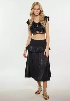 Юбка А-силуэта IZIA, черный