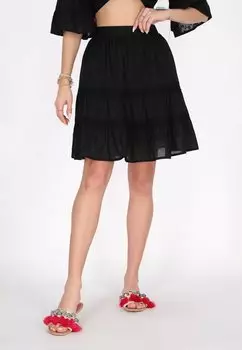 Юбка А-силуэта IZIA, черный
