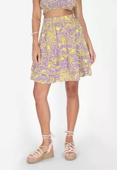 Юбка А-силуэта IZIA, фиолетовый