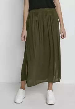 Юбка А-силуэта Kaffe, бутылочно-зеленый