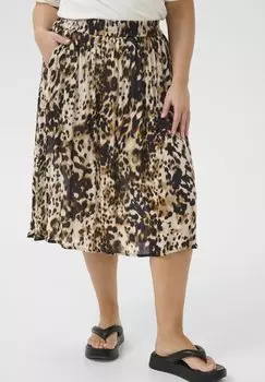 Юбка А-силуэта KCISMA AMI Kaffe Curve, коричневый
