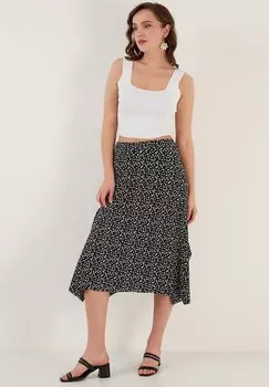 Юбка А-силуэта LELA, черный