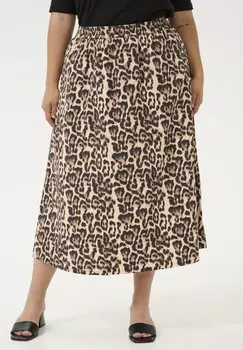 Юбка А-силуэта LEONA Kaffe Curve, бежевый