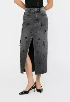 Юбка А-силуэта LIU JO, цвет Grey Denim