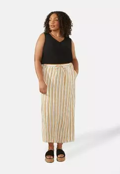 Юбка А-силуэта Live Unlimited London, светло-коричневый