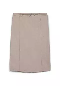 Юбка А-силуэта LONGUETTE CON FIBBIE Calliope, темно-коричневый