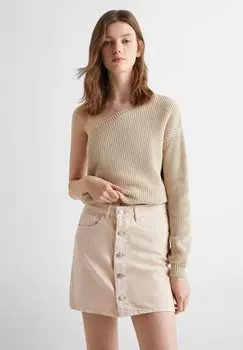 Юбка А-силуэта Mango Kids, цвет beige