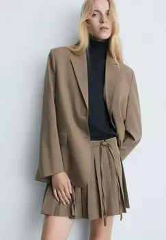 Юбка А-силуэта Mango, коричневый