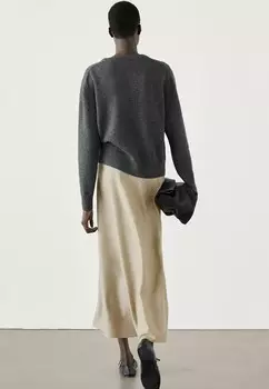 Юбка А-силуэта Massimo Dutti, коричневый