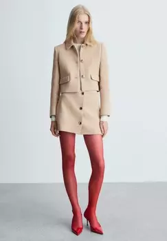 Юбка А-силуэта MATI Mango, коричневый