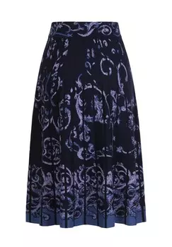 Юбка А-силуэта MIDI ILLUMINATION PATTERN Ivko, темно-синий