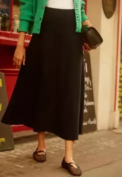 Юбка А-силуэта MIDI REGULAR FIT Next, черный