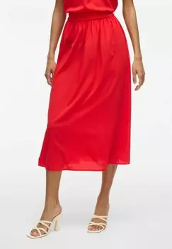 Юбка А-силуэта MIDI VILA, красный