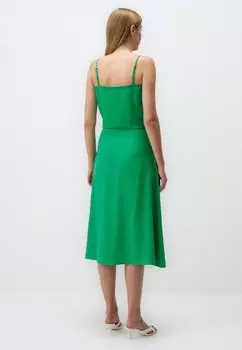 Юбка А-силуэта MIDI WITH SIDE SLIT Jimmy Key, зеленый