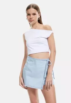Юбка А-силуэта Mini skirt Koton, цвет Blue Denim