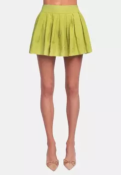 Юбка А-силуэта MIRA OW Collection, зеленый